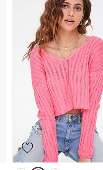 Open-knit cropped sweater - Picture 7 of 8